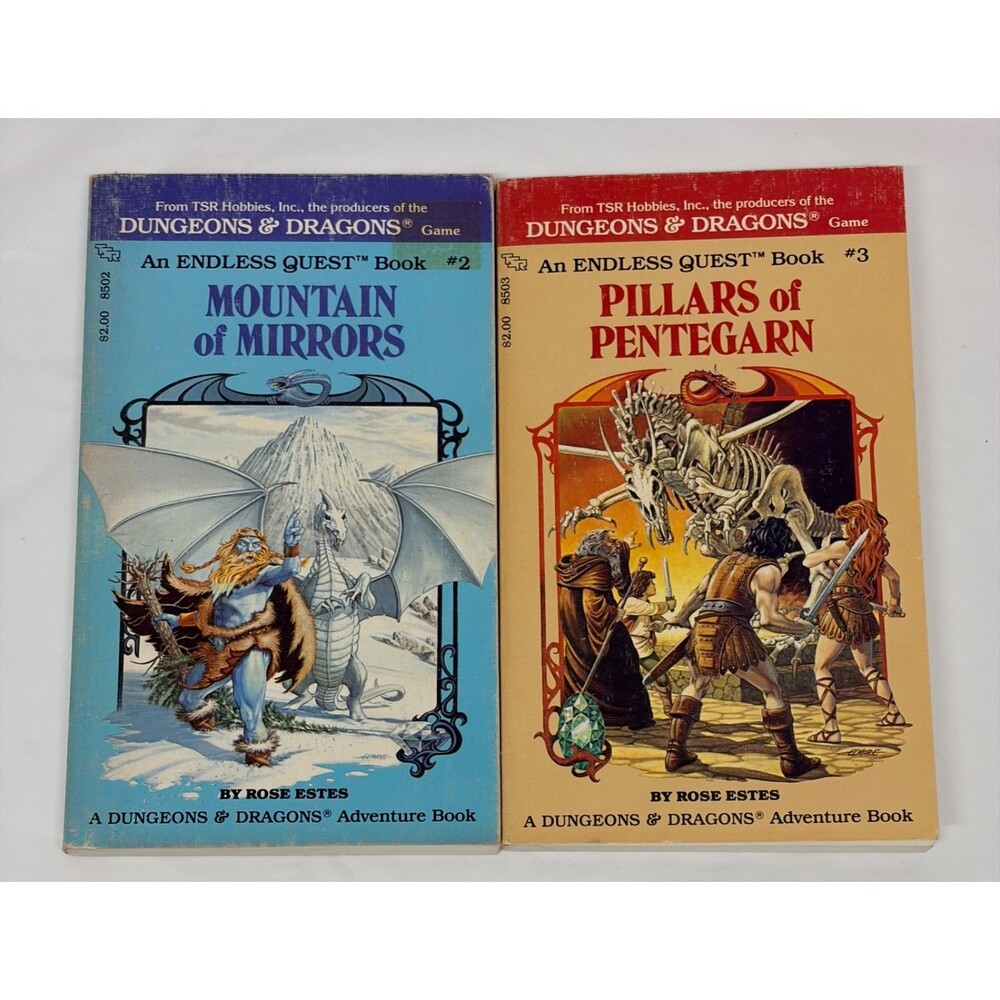 Endless Quest Dungeons and Dragons Adventure Books #2 #3 Lot of 2